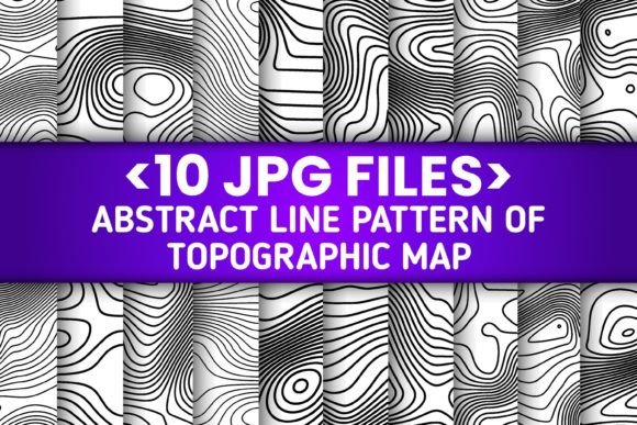 Download 10 Set Topographic Line Map Part 3 - Map Collection