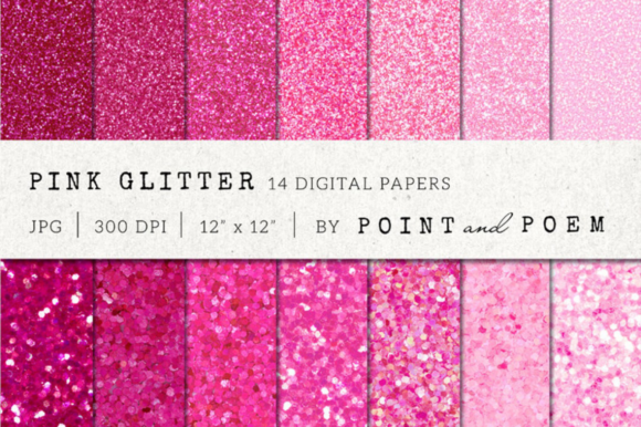 Download Pink Glitter Digital Paper - Pink Collection