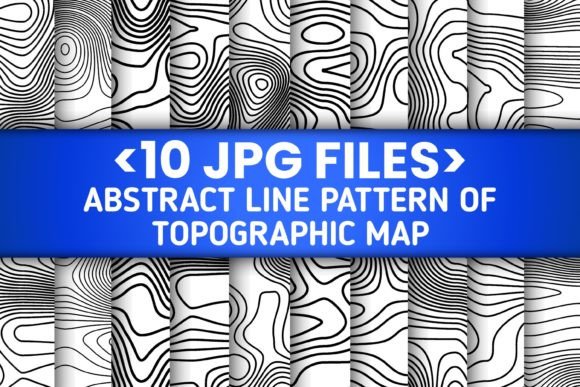 Download 10 Set Topographic Line Map Part 1 - Map Collection