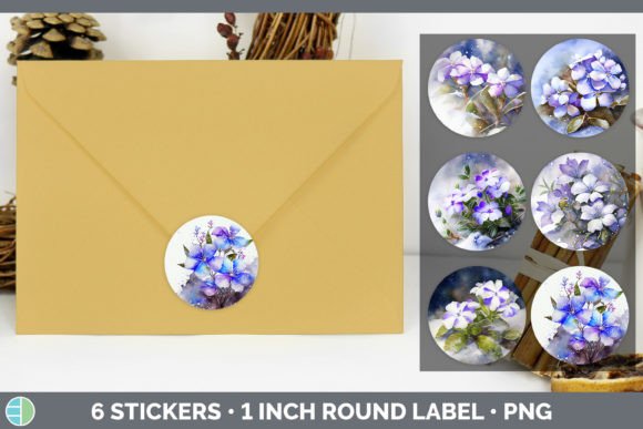 Download Snowy Periwinkle Stickers | Sticker 1in - Premium Resources