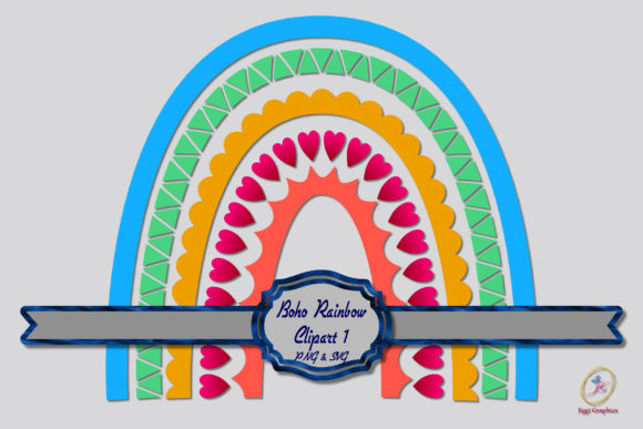 Download Boho Scandinavian Rainbow Clipart 1 - Scandinavian Collection