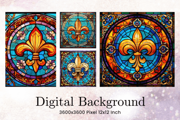 Download Mardi Gras Stained Glass Background - Stained Collection