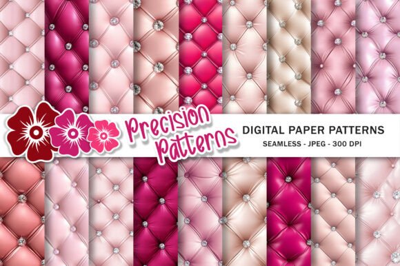 Download Diamond Tufted Pink Sparkle Paper - Pink Collection