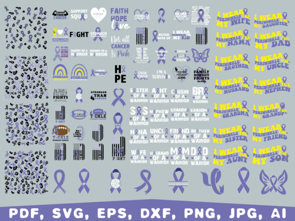 Download Stomach Cancer Awareness, Periwinkle - Periwinkle Collection