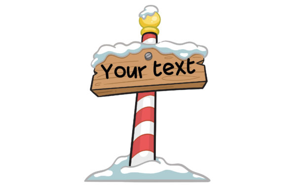 Download Customizable North Pole Sign - Customizable Collection