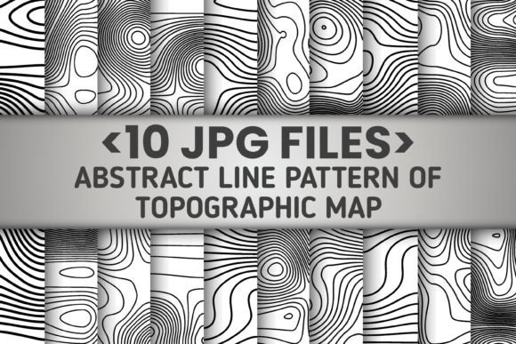 Download 10 Set Topographic Line Map Part 4 - Map Collection
