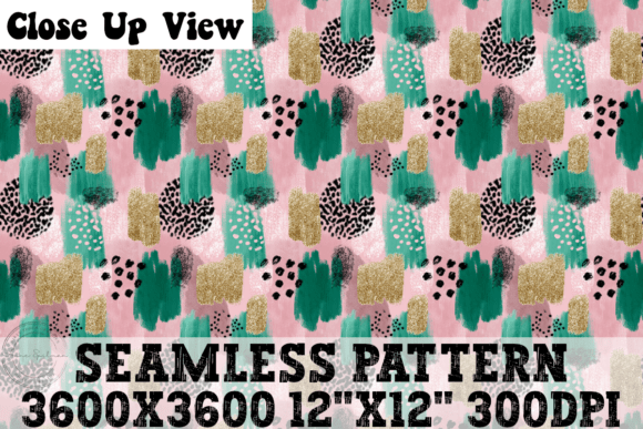 Download Funky Pink, Gold &amp; Green Pattern - Pink Collection