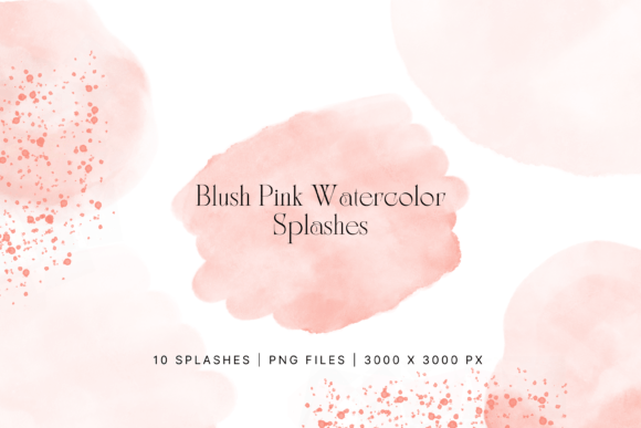 Download Blush Pink Watercolor Splash, Splatter - Pink Collection