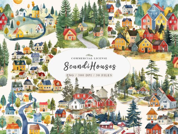 Download Scandinavian House, Nordic Cottage Png - Scandinavian Collection