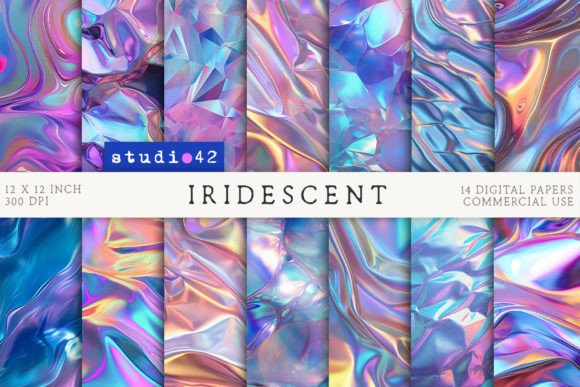 Download Holographic Digital Paper, Iridescent - Holographic digital paper Collection