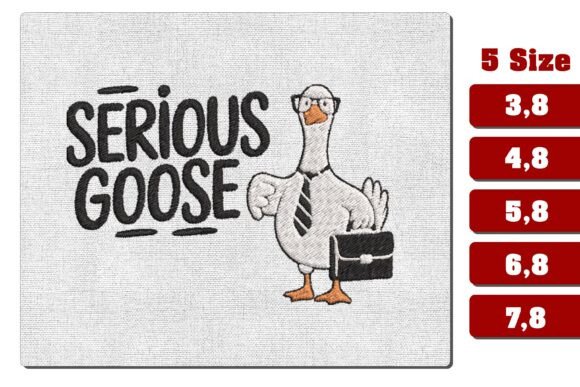 Download Serious Goose Business Embroidery File - Serious Collection