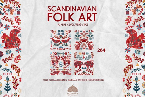 Download Scandinavian Folk Art Collection - Scandinavian Collection