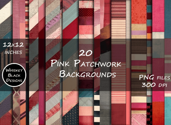 Download Pink Patchwork BoHo Background Papers - Pink Collection