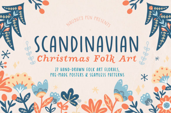 Download Scandinavian Christmas Folk Art - Scandinavian Collection