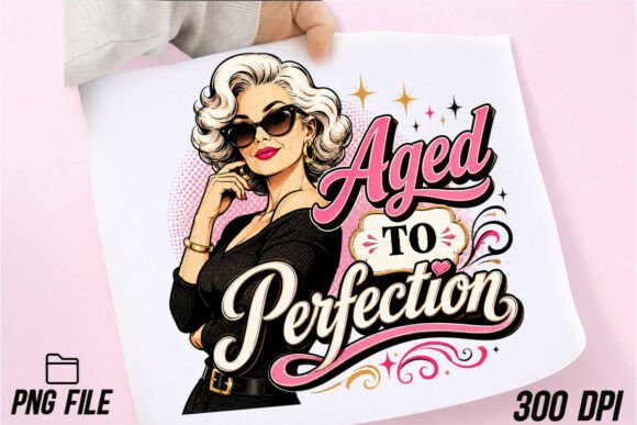 Download Aged to Perfection Halftone DTF Design - Aged Collection