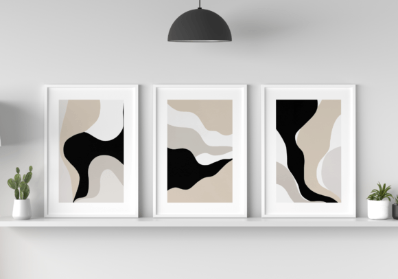 Download Set of 3 Geometric Scandinavian Art - Scandinavian Collection
