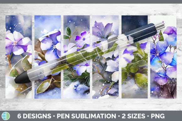 Download Snowy Periwinkle Pen Wraps | Epoxy Subli - Premium Resources