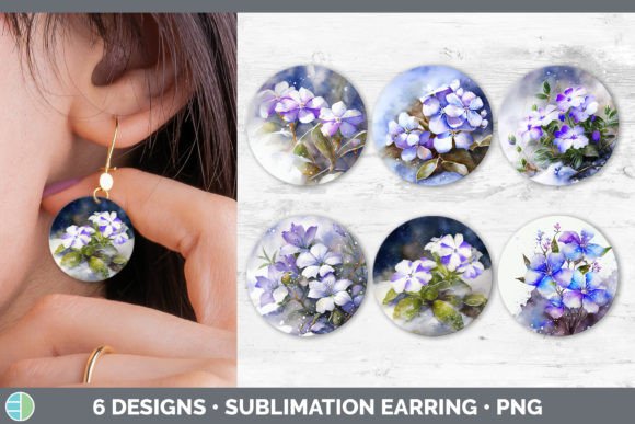 Download Snowy Periwinkle Round Earring | Sublima - Premium Resources